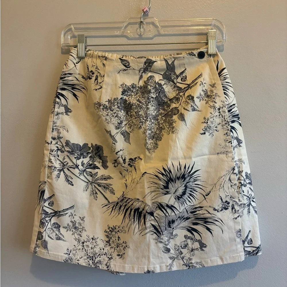 Denim & company floral skort xs
